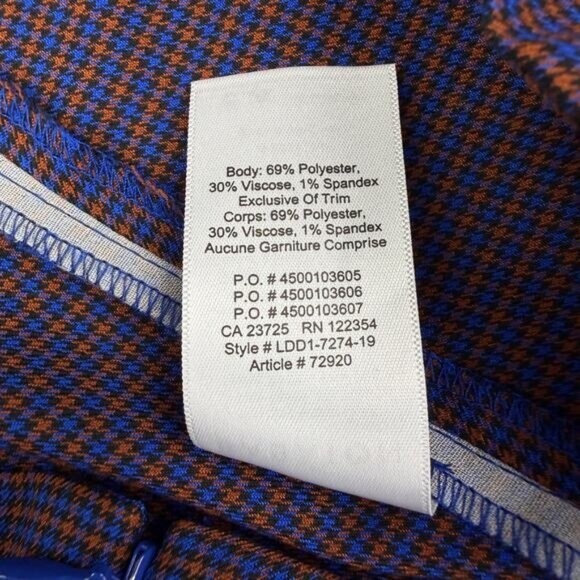 Aritzia Babaton Jethro Skirt in Blue Mini Grid - Picture 5 of 6